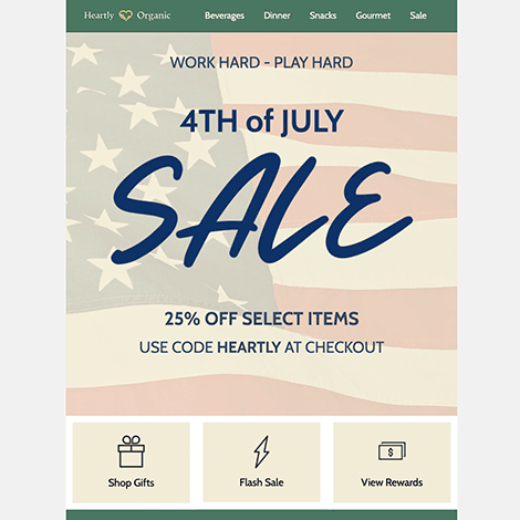 Earthy 4th of July Marketing